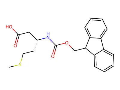 Fmoc-L-beta-homomethionine structure