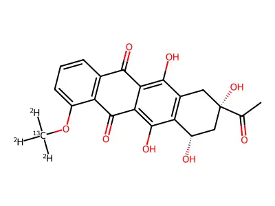 Daunorubicin aglycone structure