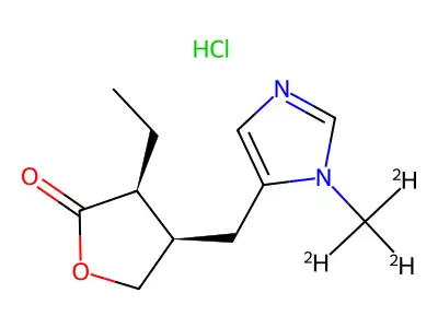 硝酸毛果芸香碱 structure