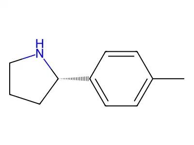 (2S)-2-(4-methylphenyl)pyrrolidine structure