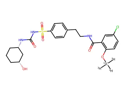 3-Hydroxyglibenclamide structure