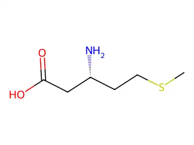 (S)-3-Amino-5-(methylthio)pentanoic acid structure