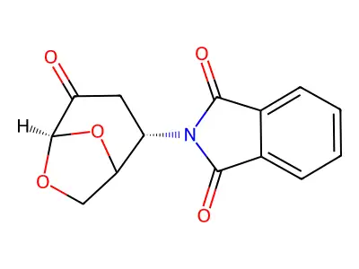 6,8-Dioxabicyclo[3.2.1]octan-4-one, 2-(1,3-dihydro-1,3-dioxoisoindol-2-yl)- structure