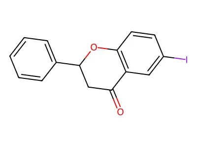 6-Iodoflavanone structure