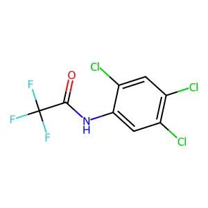 2,2,2-trifluoro-N-(2,4,5-trichlorophenyl)acetamide structure