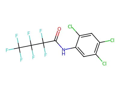 2,2,3,3,4,4,4-Heptafluoro-N-(2,4,5-trichlorophenyl)butanamide structure