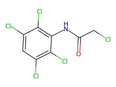 2-Chloro-N-(2,3,5,6-tetrachlorophenyl)acetamide structure