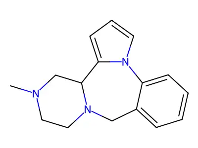 12,13,14,14a-Tetrahydro-13-methyl-9H,11H-pyrazino(2,1-c)pyrrolo(1,2-a)(1,4)benzodiazepine structure