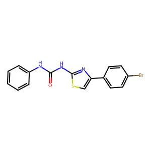 1-[4-(4-Bromophenyl)-1,3-thiazol-2-yl]-3-phenylurea structure