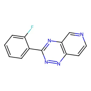 3-(2-Fluoro-phenyl)-pyrido(3,4-e)(1,2,4)triazine structure