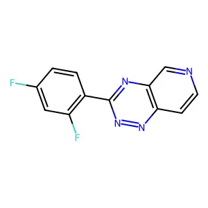 3-(2,4-Difluoro-phenyl)-pyrido(3,4-e)(1,2,4)triazine structure