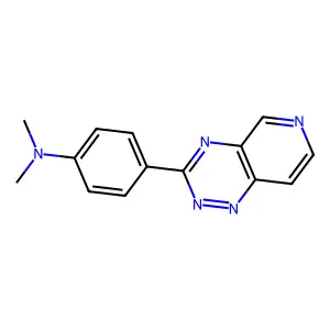 Dimethyl-(4-pyrido(3,4-e)(1,2,4)triazin-3-yl-phenyl)-amine structure