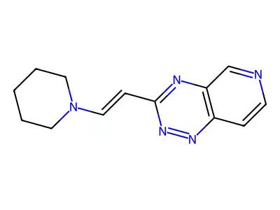 3-(2-Piperidin-1-ylethenyl)pyrido[3,4-e][1,2,4]triazine structure