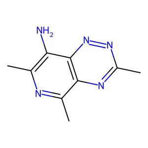 3,5,7-Trimethyl-pyrido(3,4-e)(1,2,4)triazin-8-ylamine structure
