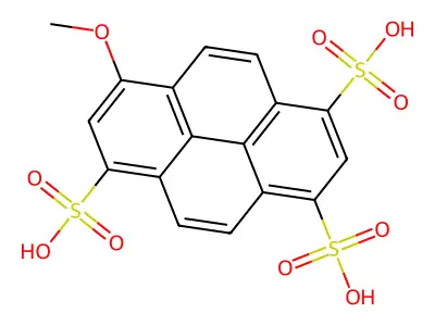 8-methoxypyrene-1,3,6-trisulfonic Acid structure