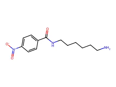 Benzamide, N-(6-aminohexyl)-4-nitro- structure
