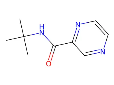 N-tert-butylpyrazine-2-carboxamide structure