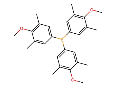 Tris(4-methoxy-3,5-dimethylphenyl)phosphine structure