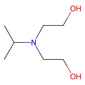 Isopropyldiethanolamine structure