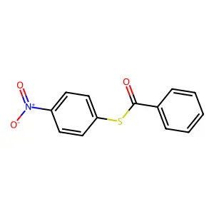 S-(4-nitrophenyl) benzenecarbothioate structure