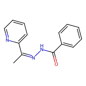 N-(1-pyridin-2-ylethylideneamino)benzamide structure
