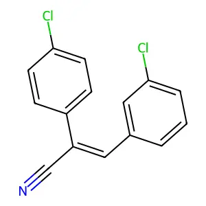 (Z)-3-(3-Chlorophenyl)-2-(4-chlorophenyl)-acrylonitrile structure