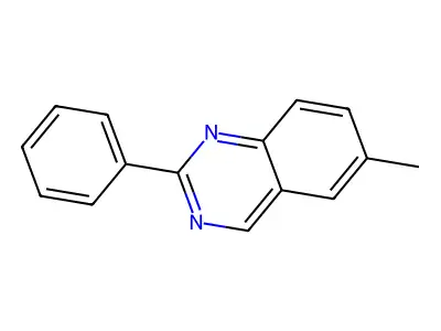 6-Methyl-2-phenylquinazoline structure