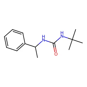 1-Tert-butyl-3-(alpha-methylbenzyl)urea structure