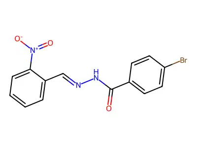 4-bromo-N'-(2-nitrobenzylidene)benzohydrazide structure