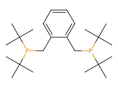 1,2-Bis(di-tert-butylphosphinomethyl)benzene structure