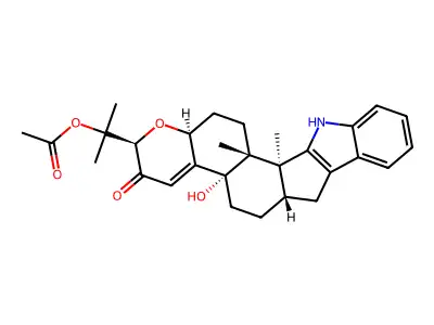 1'-O-Acetylpaxilline structure