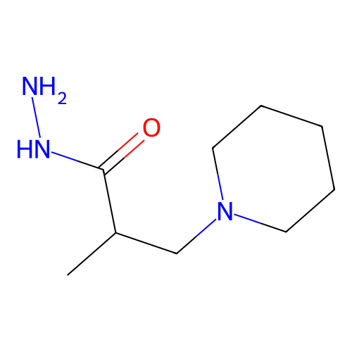 2-Methyl-3-piperidin-1-ylpropanohydrazide structure