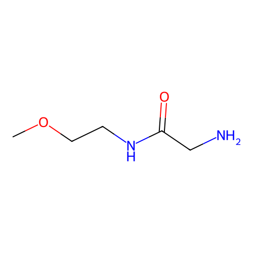 2-amino-N-(2-methoxyethyl)acetamide structure