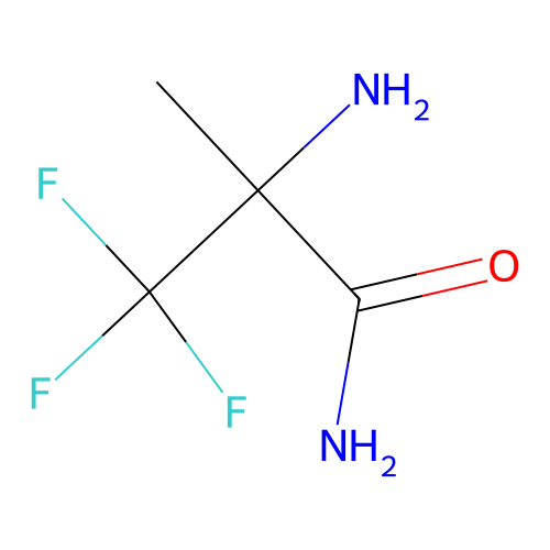 2-Amino-3,3,3-trifluoro-2-methylpropanamide structure