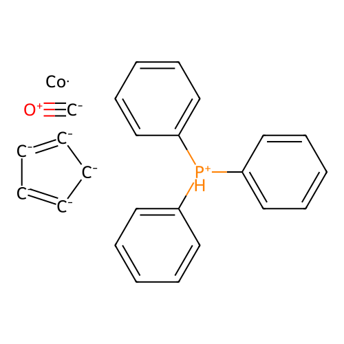 Carbon monoxide;cobalt;cyclopenta-1,3-diene;triphenylphosphanium structure