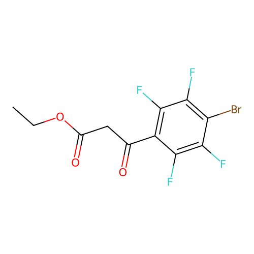 Ethyl 3-(4-bromo-2,3,5,6-tetrafluorophenyl)-3-oxopropanoate structure