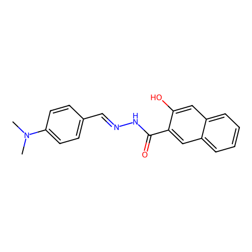 N'-[4-(dimethylamino)benzylidene]-3-hydroxy-2-naphthohydrazide structure