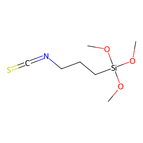 Silane, (3-isothiocyanatopropyl)trimethoxy- structure