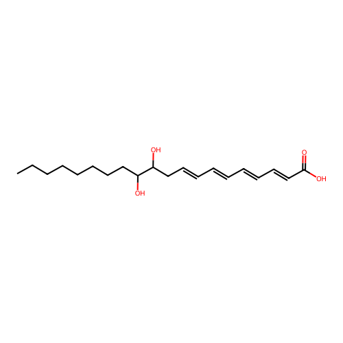 11,12-Dihydroxyeicosatetraenoic acid structure