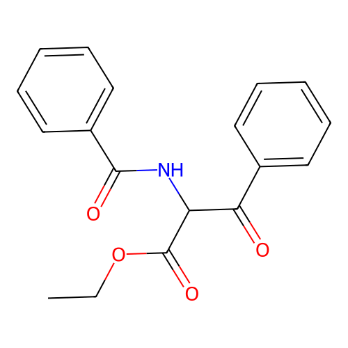 Ethyl 2-benzamido-3-oxo-3-phenylpropanoate structure