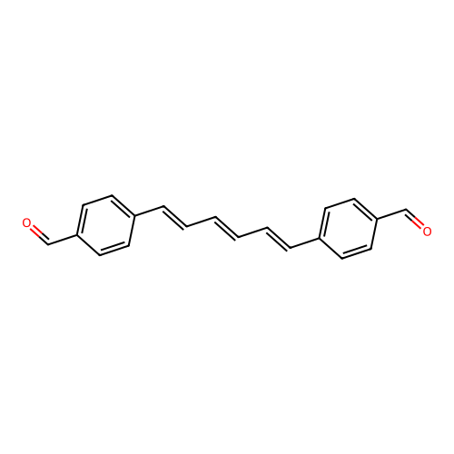 4-[6-(4-Formylphenyl)hexa-1,3,5-trienyl]benzaldehyde structure