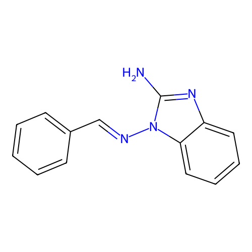1-(Benzylideneamino)benzimidazol-2-amine structure