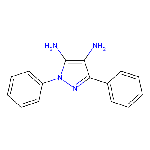 diphenyl-1H-pyrazole-4,5-diamine structure