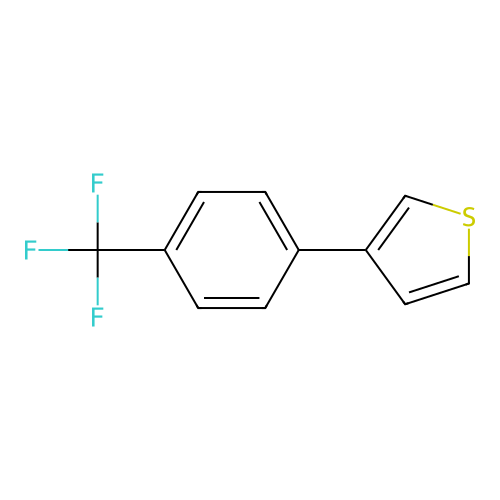 3-[4-(Trifluoromethyl)phenyl]thiophene structure