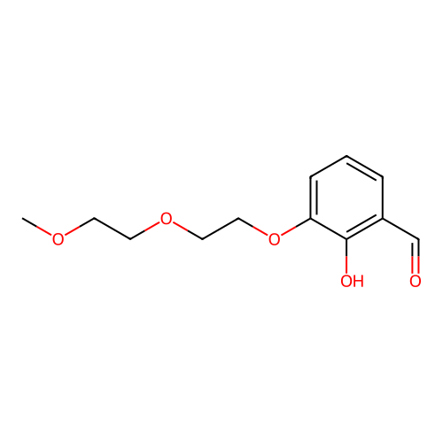 2-Hydroxy-3-[2-(2-methoxyethoxy)ethoxy]benzaldehyde structure