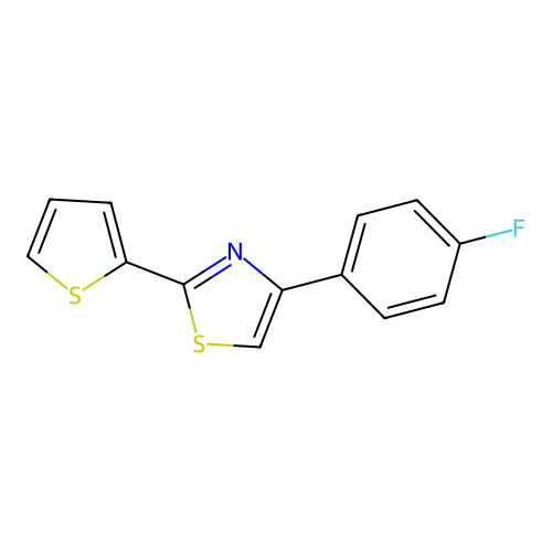 4-(4-Fluorophenyl)-2-thiophen-2-yl-1,3-thiazole structure