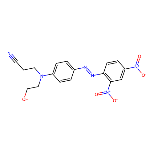 3-[[4-[(2,4-Dinitrophenyl)azo]phenyl](2-hydroxyethyl)amino]propiononitrile structure