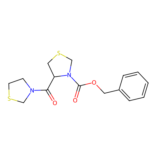 Benzyl 4-(thiazolidine-3-carbonyl)thiazolidine-3-carboxylate structure