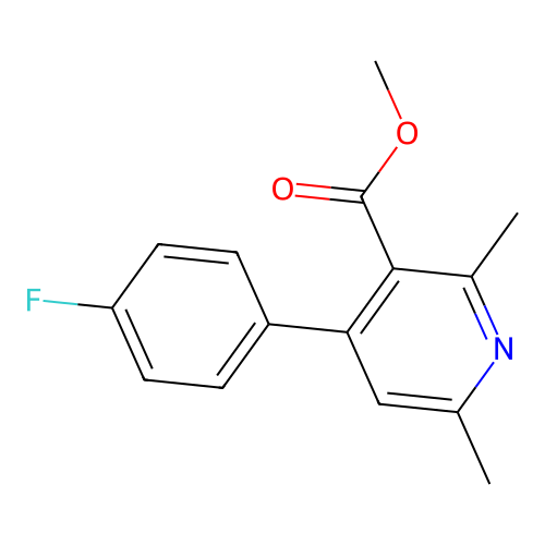 Methyl 4-(4-fluorophenyl)-2,6-dimethylnicotinate structure