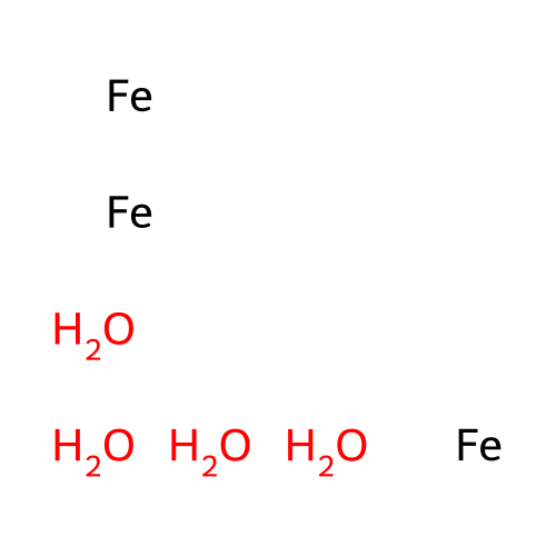 Iron;tetrahydrate structure